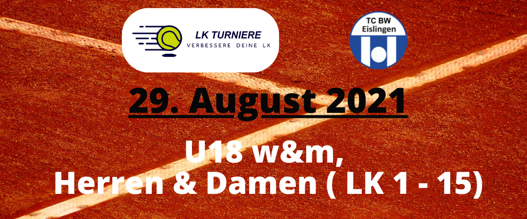 2021 08 29 U18 W m Herren Damen LK 1 15 LK Turniere